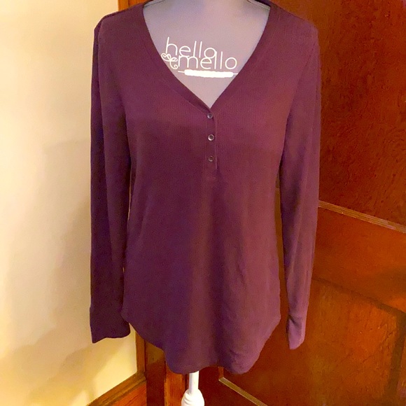 ⚡️⚡️5/$20⚡️⚡️🔸Purple waffle Oversize T-shirt🔸 - Picture 1 of 4